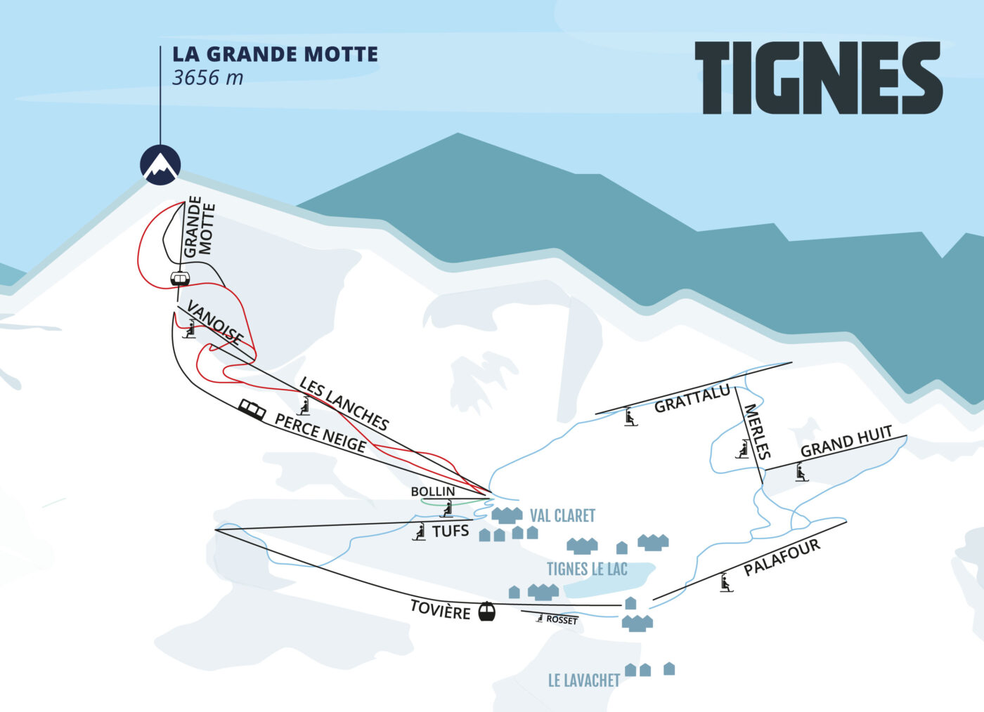 Plan Des Ouvertures De Tignes Opening